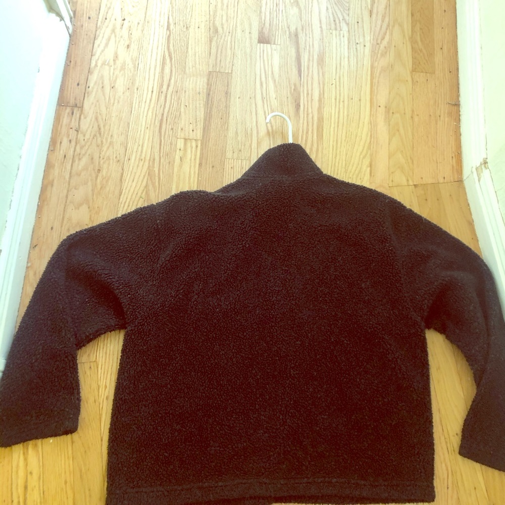 Arizona diamond pattern nubbly fleece half zip.
